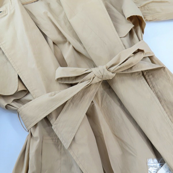 実際に弊社で買取させて頂いた【未使用】RAY BEAMS/レイビームス 23SS/サイドスリットラップコート 61-19-0086-462/1の画像 6枚目