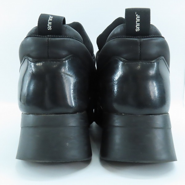 実際に弊社で買取させて頂いたJULIUS/ユリウス 17SS 7D.FEAR 厚底 レザー スニーカーの画像 1枚目