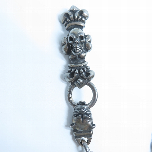 実際に弊社で買取させて頂いたGabor/ガボール スカルオンクロスオーバルw/クラウンキーパー スカルブルドッグ ウォレットチェーンの画像 1枚目