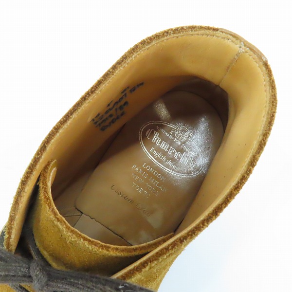 実際に弊社で買取させて頂いたChurch's/チャーチ RYDER 3 ライダー 3 スエードチャッカブーツ 7918/89/75Fの画像 4枚目