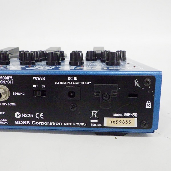 実際に弊社で買取させて頂いた【難有り】BOSS/ボス ME-50 GUITAR MULTIPLE EFFECTS ギター用 マルチエフェクター ACアダプター付の画像 5枚目