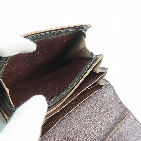 実際に弊社で買取させて頂いたIL BISONTE/イルビゾンテ STANDARD COLLECTION/スタンダードコレクション 二つ折り ウォレット/財布 5462305140の画像 5枚目