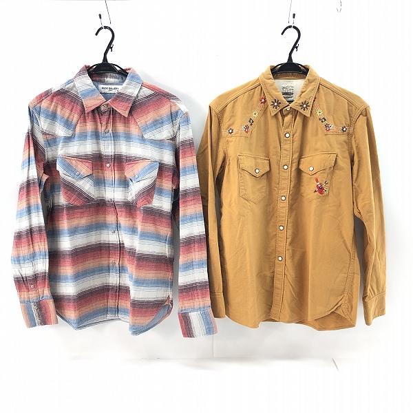 実際に弊社で買取させて頂いたRUDE GALLERY/ルードギャラリー ウエスタンシャツ 2点セット