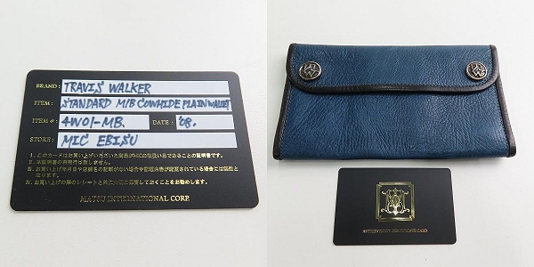 実際に弊社で買取させて頂いた【ギャラ付き】TRAVIS WALKER/トラヴィスワーカー 3つ折り レザーウォレット/財布の画像 9枚目