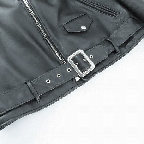 実際に弊社で買取させて頂いたSchott/ショット 613US ONE STAR/ワンスター ダブルライダースジャケット 7007/44の画像 7枚目