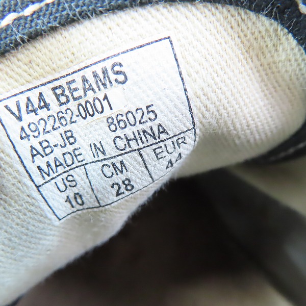 実際に弊社で買取させて頂いたVANS×BEAMS/バンズ×ビームス V44  ローカットスニーカー 492262-0001/28.0の画像 5枚目