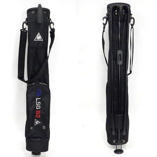 実際に弊社で買取させて頂いたle coq sportif/ルコックスポルティフ ゴルフ QQBNJA30 フード付き スタンド式 2分割クラブケース ブラックの画像 2枚目