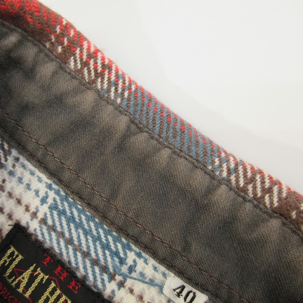 実際に弊社で買取させて頂いたTHE FLAT HEAD/ザフラットヘッド チェック フランネルシャツ 40の画像 5枚目