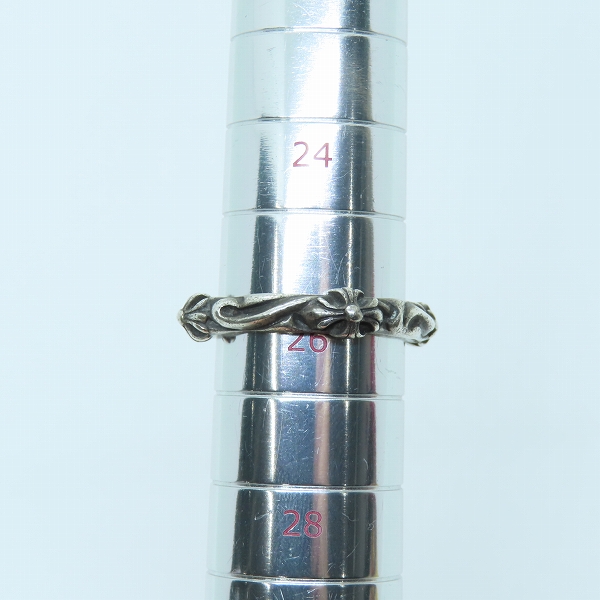 実際に弊社で買取させて頂いたCHROME HEARTS/クロムハーツ SBT BAND/SBTバンドリング/26号の画像 9枚目