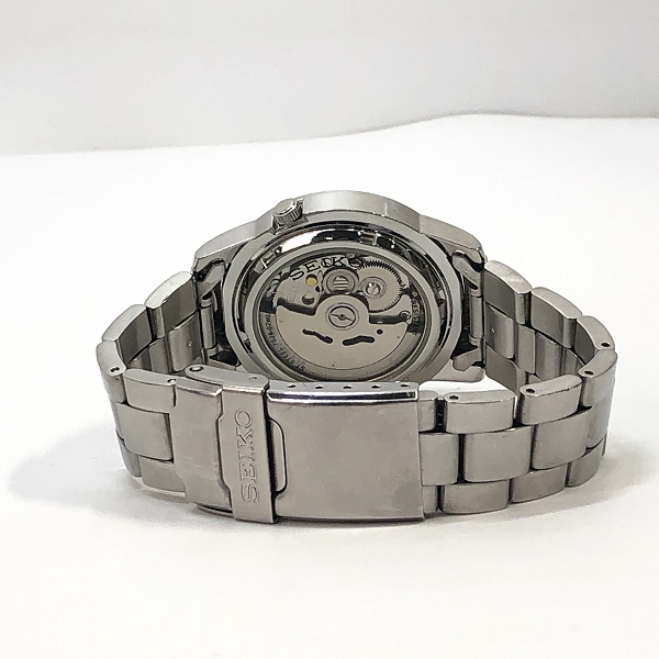 実際に弊社で買取させて頂いたSEIKO5/セイコーファイブ 裏スケ スケルトン 自動巻き 腕時計 7S26-02W0の画像 2枚目