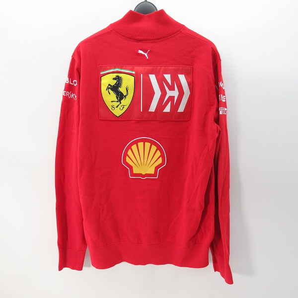 実際に弊社で買取させて頂いた【未使用】PUMA/プーマ FERRARI/フェラーリ  チームウェア ハーフジップニット/Lの画像 1枚目