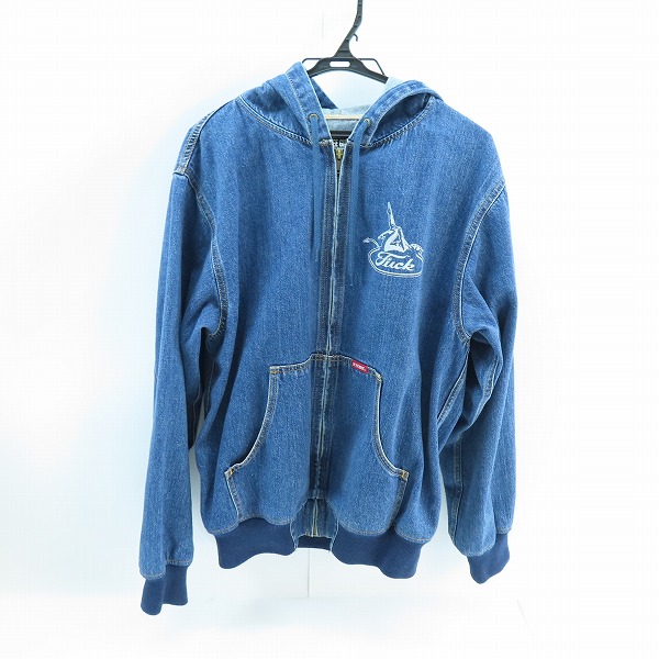 実際に弊社で買取させて頂いたHYSTERIC GLAMOUR/ヒステリックグラマー BADSVILLE デニムジップパーカー 02233AB12/L