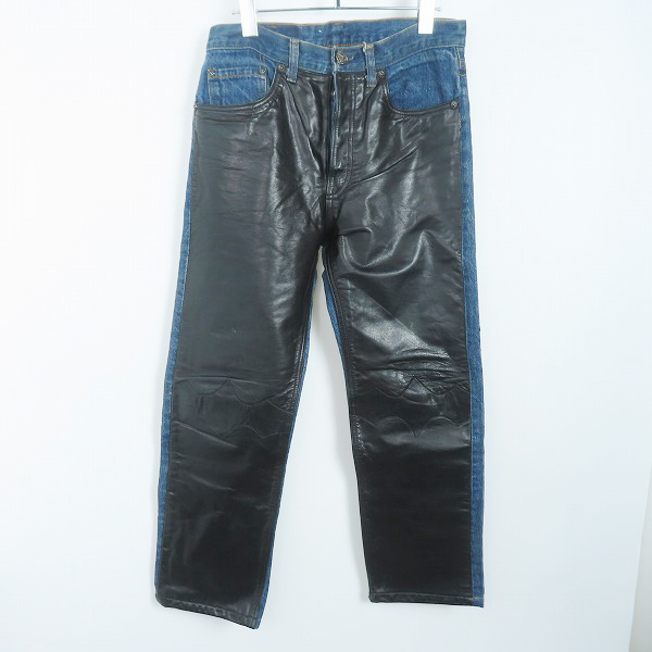 実際に弊社で買取させて頂いたA＆G×LEVIS/エーアンドジー×リーバイス 501xx クロスパッチ/クロスボタン デニムパンツ /W32 L30