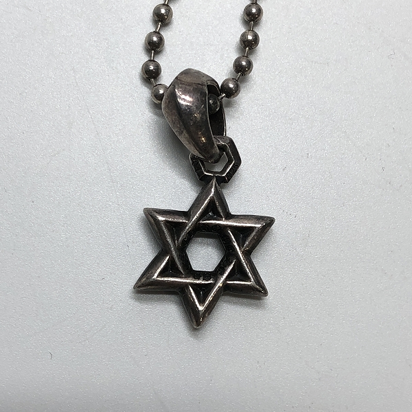 実際に弊社で買取させて頂いたCHROME HEARTS/クロムハーツ STAR OF DAVID スターオブダビデチャーム ネックレストップの画像 2枚目