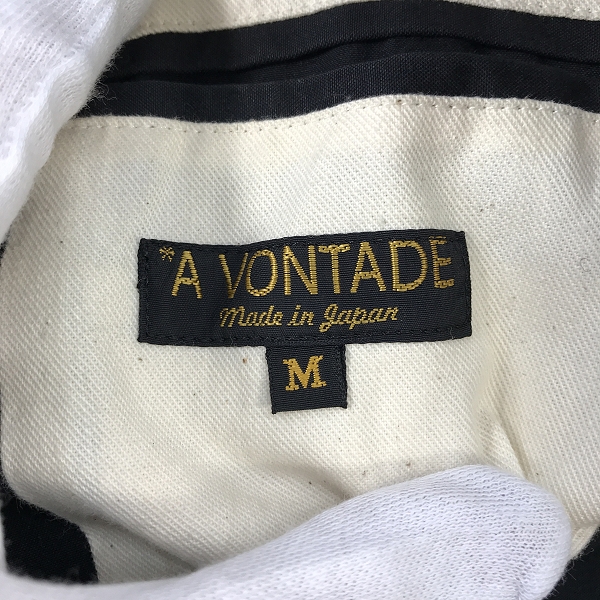 実際に弊社で買取させて頂いたA VONTADE/アボンタージ ワークジャケット/Mの画像 2枚目