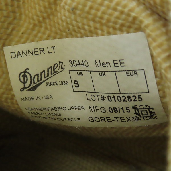 実際に弊社で買取させて頂いたDanner/ダナー Danner Light ダナーライト ブーツ 30440/9の画像 5枚目