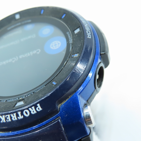 実際に弊社で買取させて頂いたCASIO/カシオ PRO TREK/プロトレック SMART スマートアウトドアウォッチ GPS搭載 WSD-F30-BUの画像 5枚目