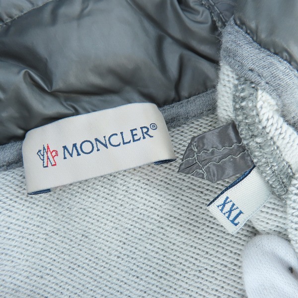 実際に弊社で買取させて頂いた【JPタグ】MONCLER/モンクレール MAGLIA CARDIGAN ダウン切り替え パーカー D20918400600/XXLの画像 2枚目