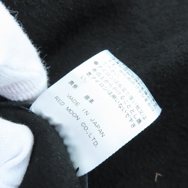 実際に弊社で買取させて頂いたRED MOON/レッドムーン コンチョ付き 鹿革 レザージャケット/シャツジャケット /34の画像 4枚目