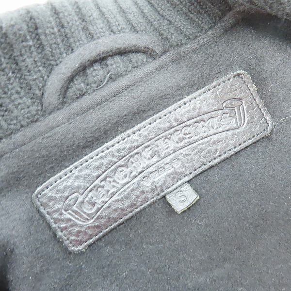 実際に弊社で買取させて頂いた【JPタグ】CHROME HEARTS/クロムハーツ LETTERMAN JVP レターマン スタジャン ブルゾン/Sの画像 2枚目