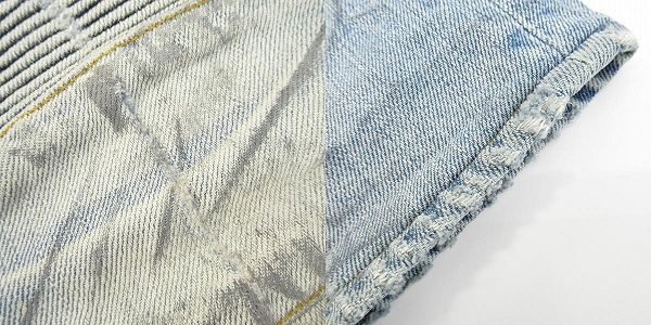 実際に弊社で買取させて頂いたBALMAIN/バルマン バイカーデニムパンツ ブルー/28の画像 8枚目