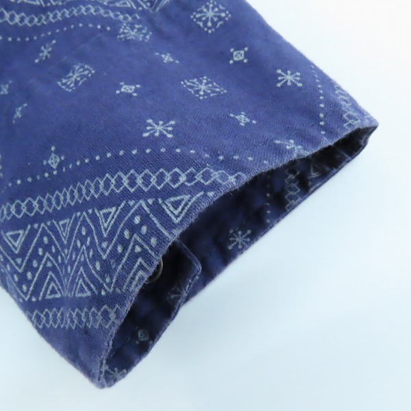 実際に弊社で買取させて頂いたRATS/ラッツ 17SS バンダナ柄ウェスタンシャツ 17RS-0504/Lの画像 5枚目