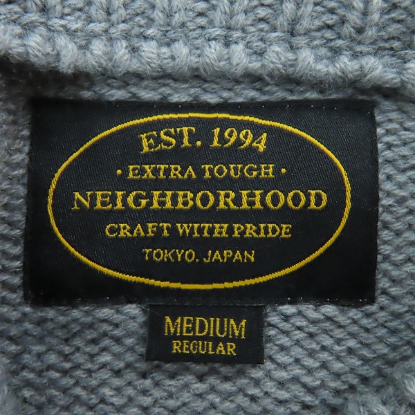実際に弊社で買取させて頂いたNEIGHBORHOOD/ネイバーフッド BLOCK / AW-CREW.LS クルーネック ニットセーター 152FUNH-KNM03/Mの画像 2枚目