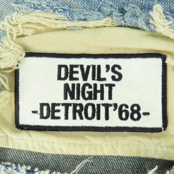 実際に弊社で買取させて頂いたHYSTERIC GLAMOUR/ヒステリックグラマー DEVIL'S NIGHT クラッシュ加工 デニムパンツ 4AP-1912 /30の画像 6枚目
