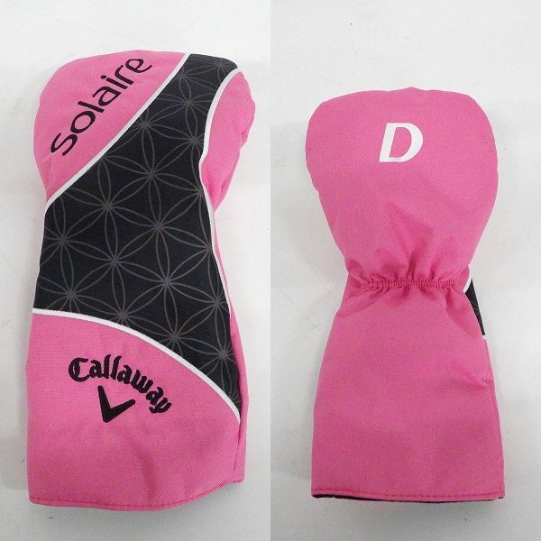 実際に弊社で買取させて頂いたCallaway/キャロウェイ Solaire/ソレイル レディース 6分割キャディバッグ ホワイト 1w用ヘッドカバー付きの画像 9枚目