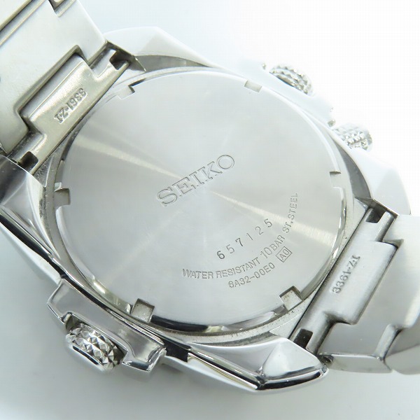 実際に弊社で買取させて頂いたSEIKO/セイコー PERPETUAL CALENDAR/パーペチュアルカレンダー クォーツ 腕時計 100M 6A32-00E0【動作未確認】の画像 4枚目
