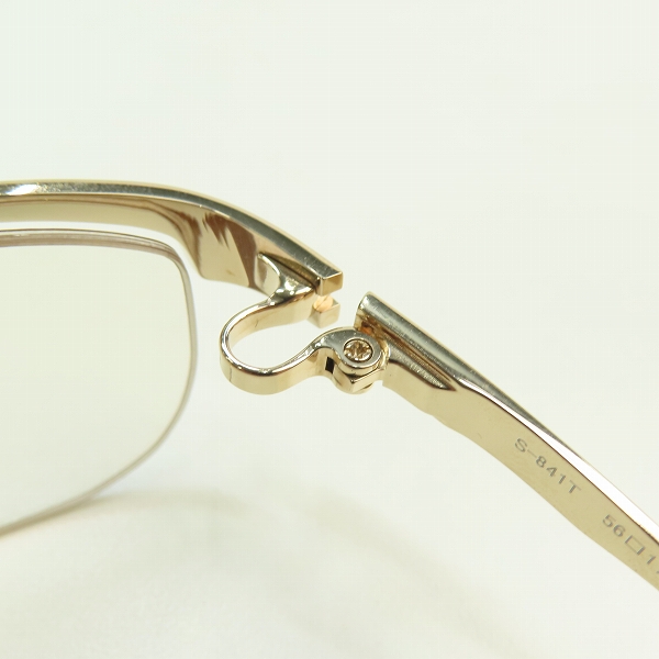 実際に弊社で買取させて頂いた999.9/フォーナインズ メタルブロウ ハーフリム チタン メガネフレーム/S-841Tの画像 4枚目