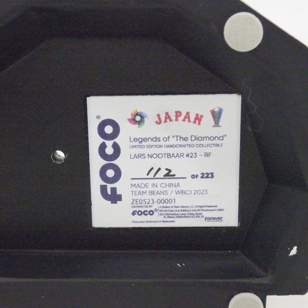 実際に弊社で買取させて頂いたFOCO/フォコ PLAYER BOBBLE ボブルヘッド WBC 2023 ラーズ・ヌートバー #23 首振り フィギュア の画像 6枚目