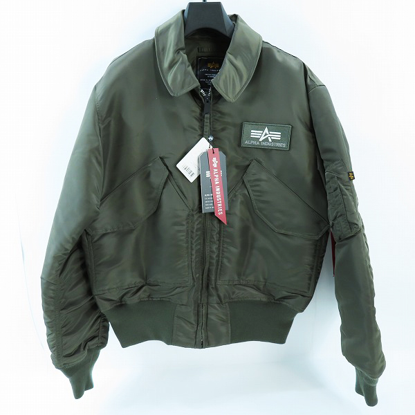 実際に弊社で買取させて頂いた【未使用】 ALPHA INDUSTRIES/アルファインダストリーズ ナイロン ヘビーツイル フライトジャケット 2030-476/M