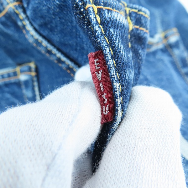 実際に弊社で買取させて頂いたEVISU/エヴィス NO.1 SPECIAL Lot2001 刺繍カモメ デニムパンツ/34×35の画像 6枚目