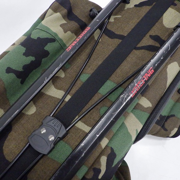 実際に弊社で買取させて頂いたBRIEFING/ブリーフィング CR-4 #02 9.5型 5分割スタンド式キャディバッグ ウッドラン カモ迷彩柄の画像 4枚目