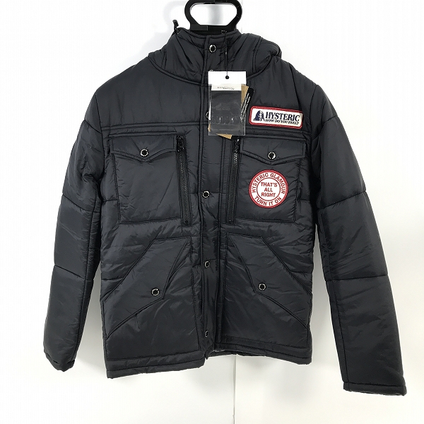 実際に弊社で買取させて頂いた【未使用】HYSTERIC GLAMOUR/ヒステリックグラマー PRIMALOFT JACKET ワッペン付 中綿ジャケット 0234AB02/S