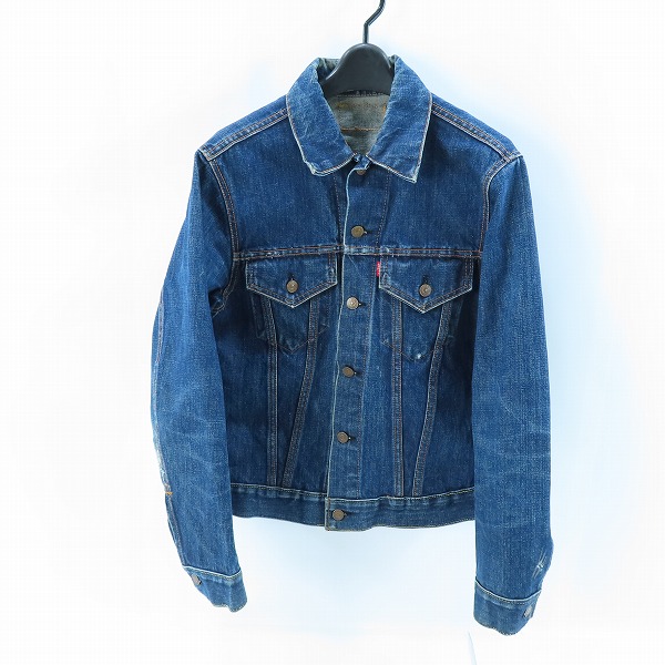 実際に弊社で買取させて頂いたLEVIS/リーバイス ビンテージ デニムジャケット ボタン裏刻印525 ビッグE