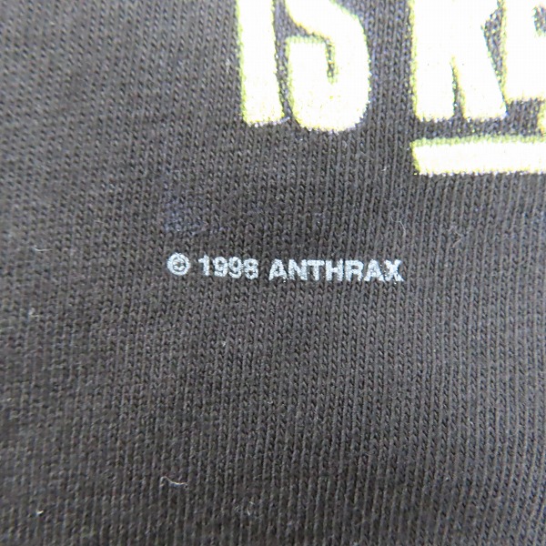 実際に弊社で買取させて頂いたANTHRAX/アンスラックス 90S TOUR OF TERROR '98-'99” バンドTシャツ の画像 4枚目