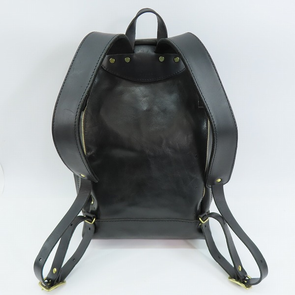 実際に弊社で買取させて頂いたHERZ/ヘルツ Organ レザー リュックサック ブラックの画像 1枚目