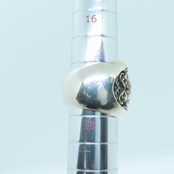 実際に弊社で買取させて頂いた【インボイス原本】CHROME HEARTS/クロムハーツ クラシックオーバルスターリング/18.5-19.5号の画像 7枚目