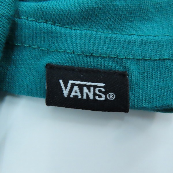 実際に弊社で買取させて頂いたvans/バンズ 半袖Tシャツ ターコイズブルー/Lの画像 4枚目
