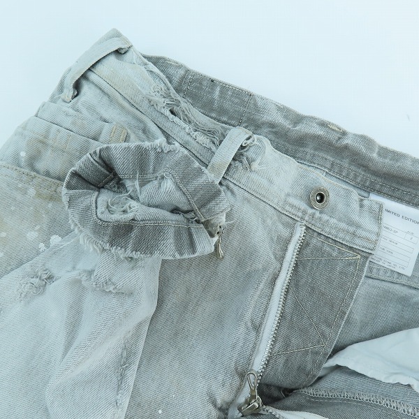 実際に弊社で買取させて頂いたJULIUS/ユリウス LIMITED EDITION クラシック加工 デニムパンツ 007PAM53-SP/2の画像 2枚目