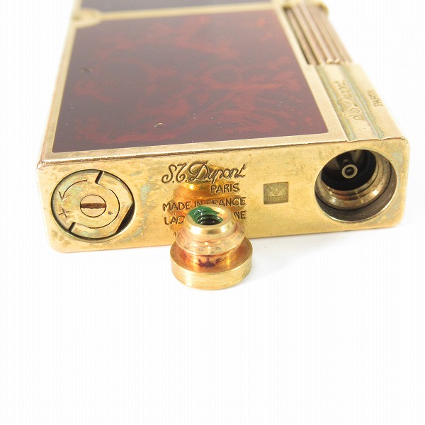 実際に弊社で買取させて頂いたS.T.Dupont/エステーデュポン GATSBY/ギャッツビー ガスライター 茶漆の画像 5枚目