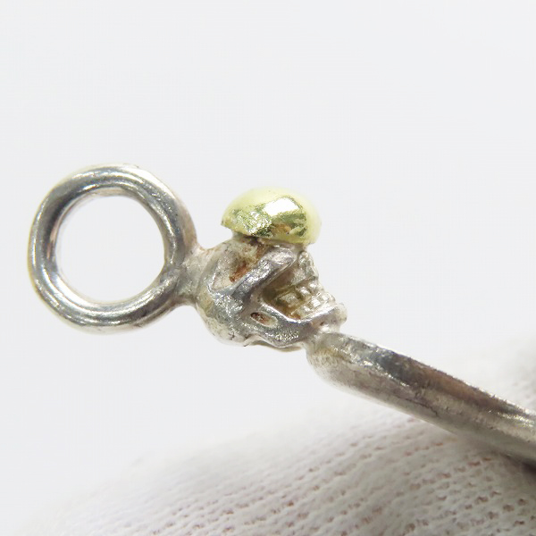 実際に弊社で買取させて頂いたSTOP LIGHT/ストップライト K18/金目スカル スモールフェザートップの画像 6枚目