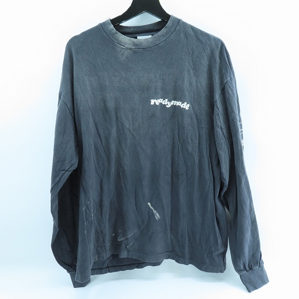 実際に弊社で買取させて頂いたREADYMADE/レディメイド ロンT LS T DESTRUCTION/BLACK RE-CO-BK-00-00-283/XL