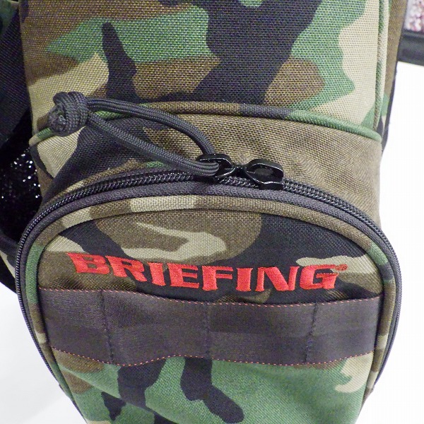 実際に弊社で買取させて頂いたBRIEFING/ブリーフィング CR-4 #02 9.5型 5分割スタンド式キャディバッグ ウッドラン カモ迷彩柄の画像 7枚目