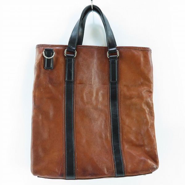 実際に弊社で買取させて頂いた土屋鞄製造所/ツチヤカバン 2019年限定カラー Armas/アルマス バッファロー 2way トールトート/バーボンブラウンの画像 1枚目