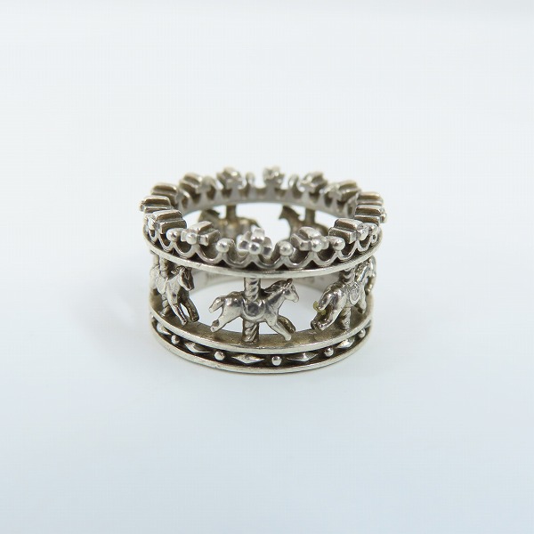 実際に弊社で買取させて頂いたJustin Davis/ジャスティンデイビス ROYAL CAROUSEL メリーゴーランドモチーフ リング SRJ2014/4.5-5号の画像 1枚目