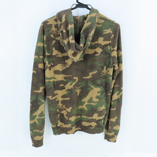 実際に弊社で買取させて頂いたHYSTERIC GLAMOUR/ヒステリックグラマー WOMAN ON SKULL CAMO アンゴラ ウールパーカー0204ND06/Mの画像 1枚目