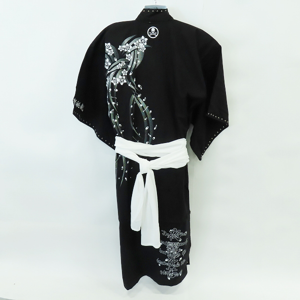 実際に弊社で買取させて頂いた【未使用】Roen/ロエン 夜露死苦/スカル/スタッズ 浴衣 71047047 /Sの画像 1枚目